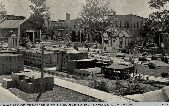 Miniature City at Clinch Park - Old Postcard View (newer photo)